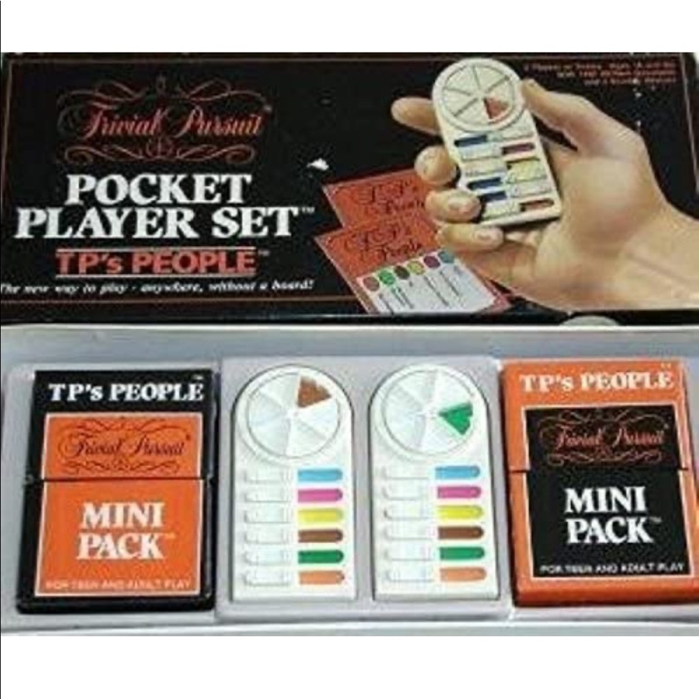 Vtg 1987 Trivial Pursuit Pocket Player Set